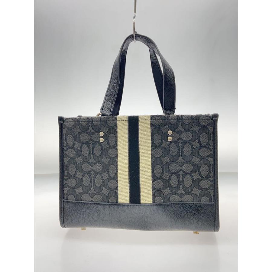 COACH デンプシーキャリオール ブラック 4113 2way仕様 COACH◇デンプシー2WAY/トートバッグ/キャンバス/BLK/総柄/4113