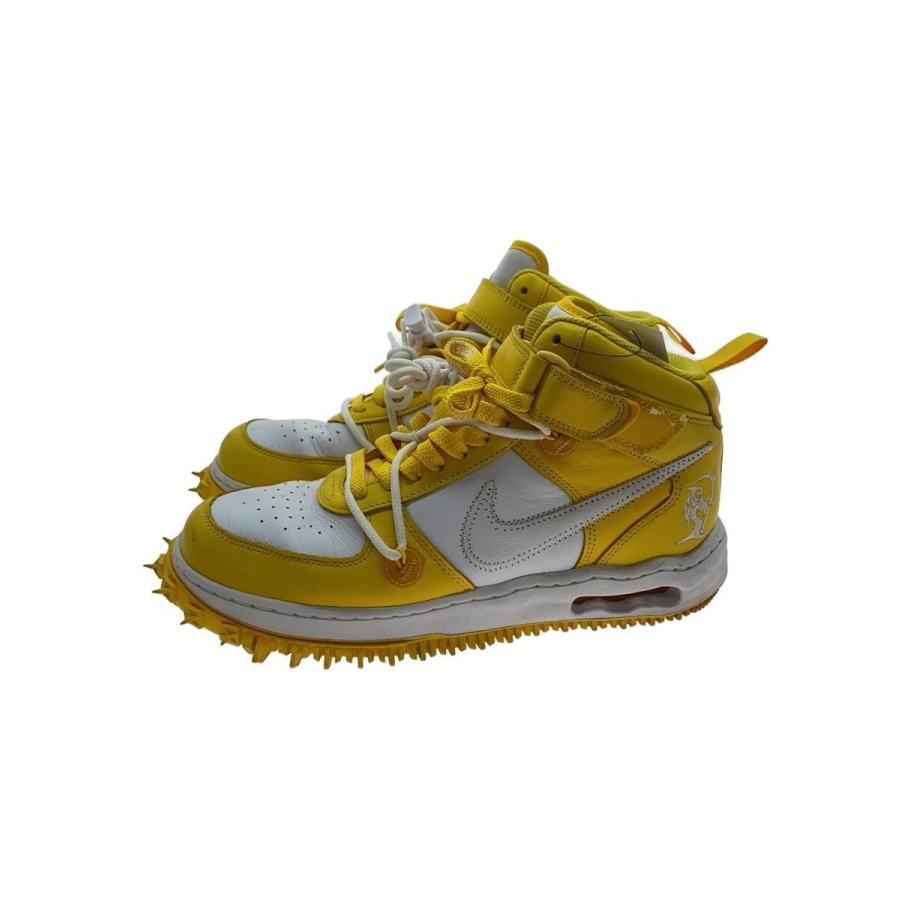 NIKE◇OFF-WHITE X AIR FORCE 1 MID_オフホワイト エアフォース ミッド