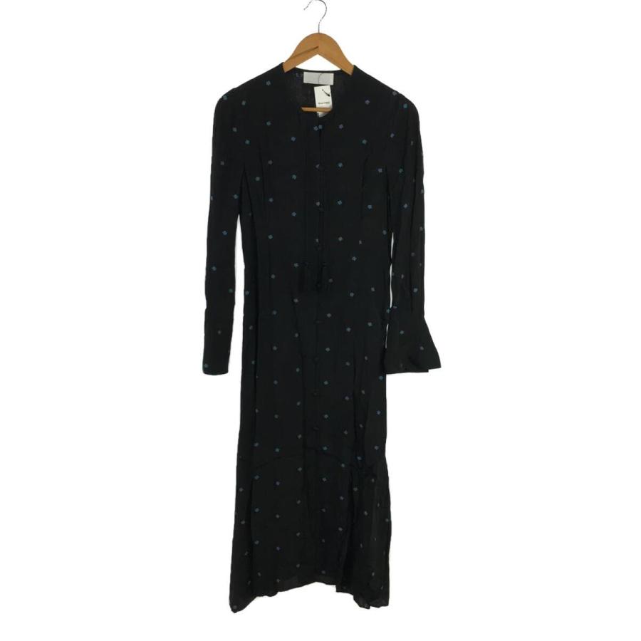 mame kurogouchi◇Pedicel Jacquard Dress/2/レーヨン/BLK/花柄/MM20PS 