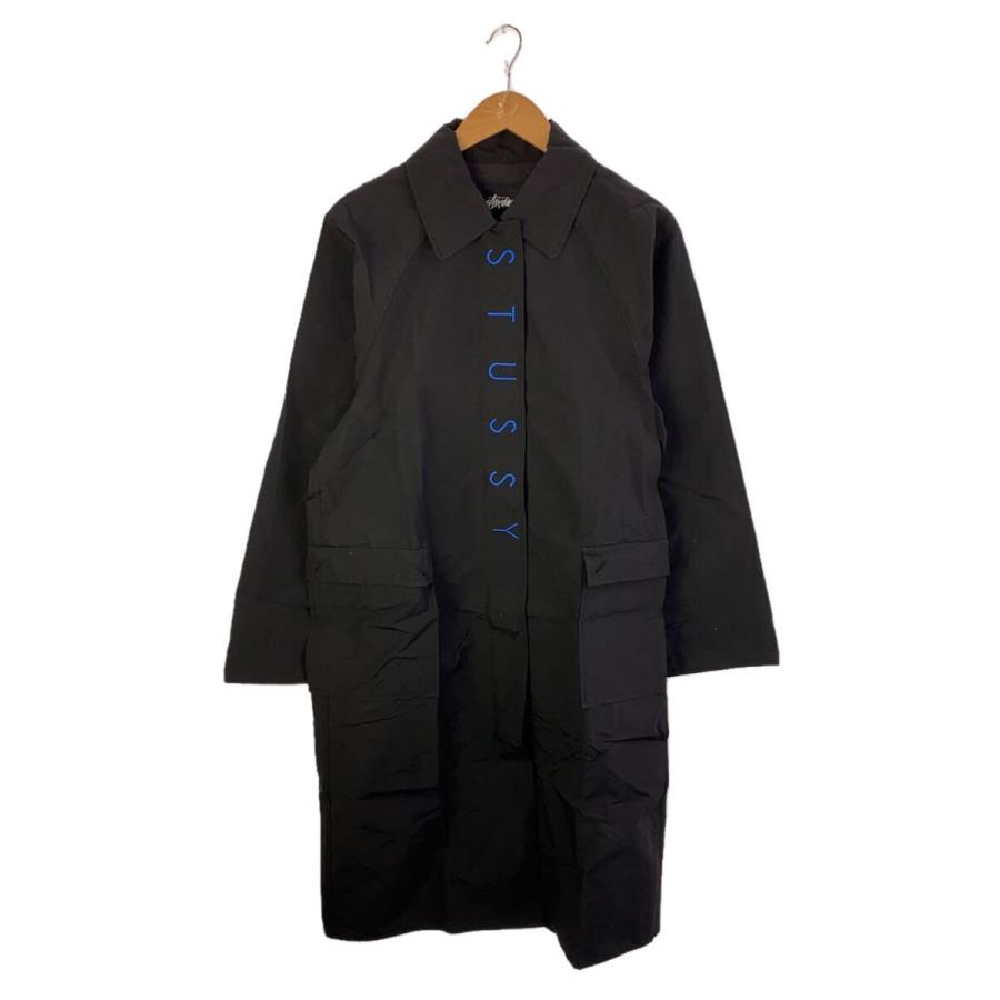 STUSSY◇ステンカラーコート/M/ナイロン/BLK// : セカンドストリート