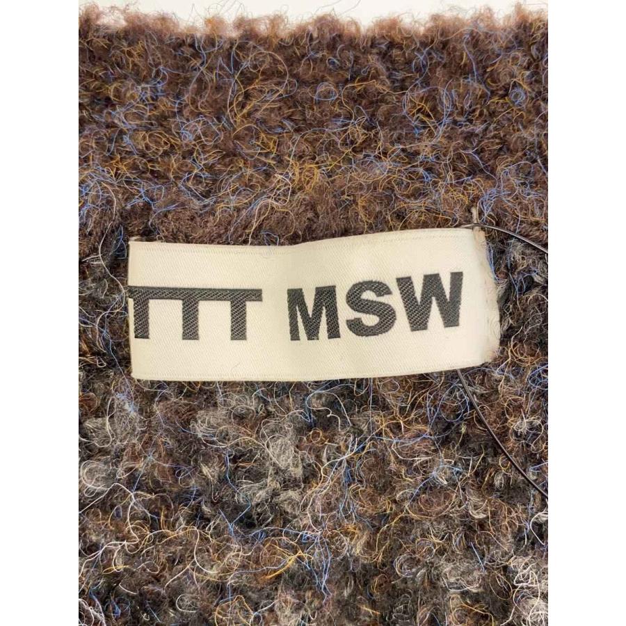TTT_MSW◇22AW/Leopard Knit Cardigan /L/BRW/総柄/TTT-2022AW-KT04