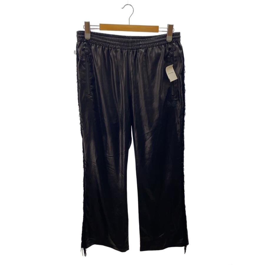 Needles◇Fringe Boot Cut Track Pant/L/ポリエステル/BLK/無地/MR270