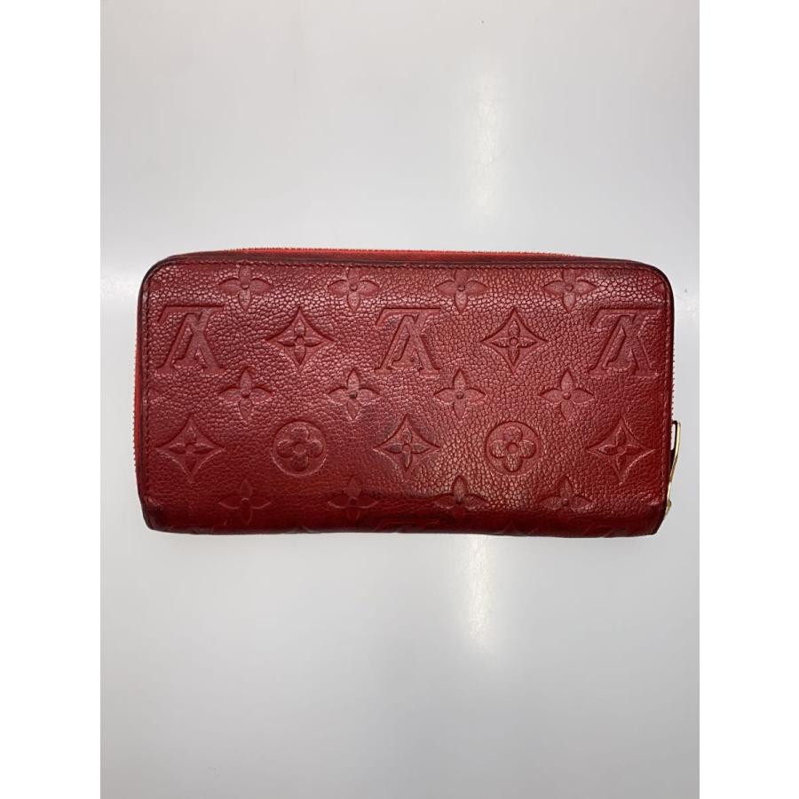 LOUIS VUITTON◇ジッピー・ウォレット_モノグラム・アンプラント_RED