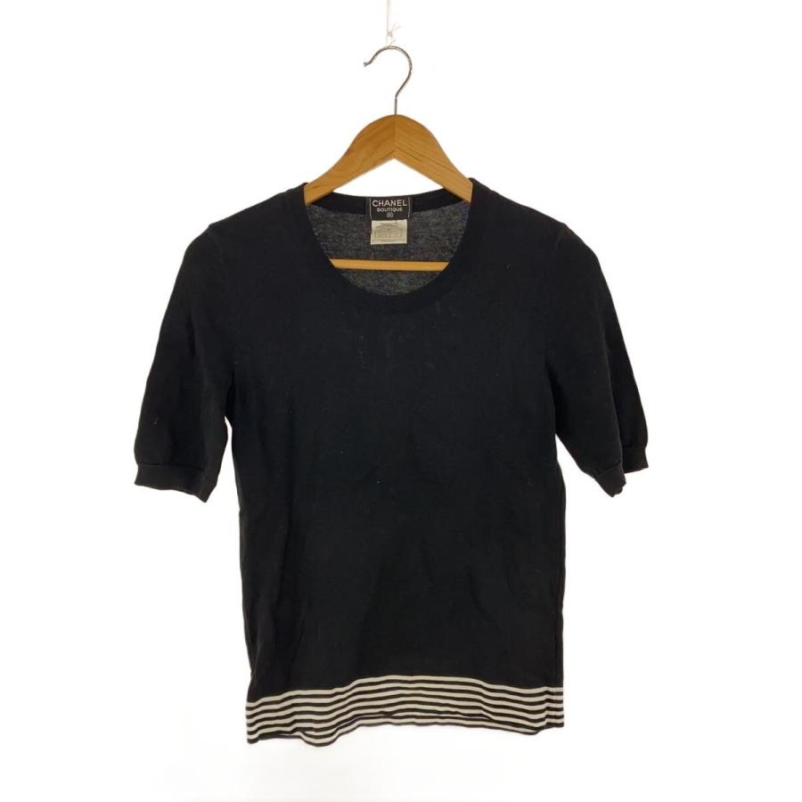 CHANEL◇Tシャツ/38/ウール/BLK : セカンドストリートYahoo!店