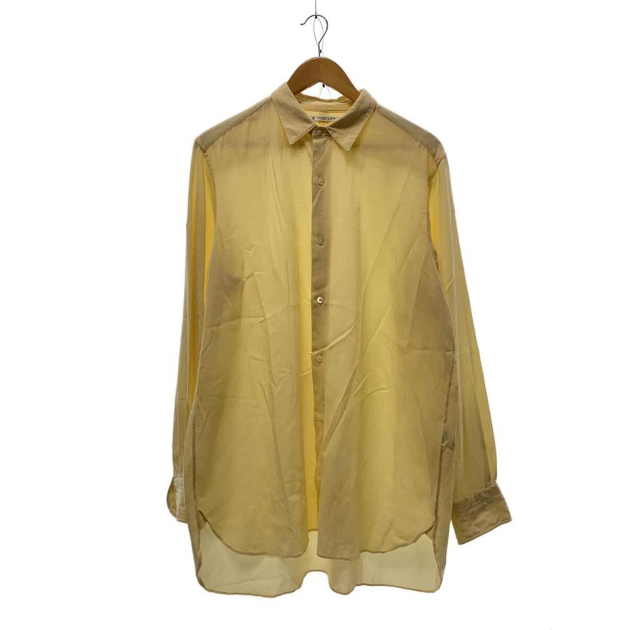 MAATEE&SONS◇長袖シャツ/3/コットン/YLW/無地/MT3103-0602 : セカンド