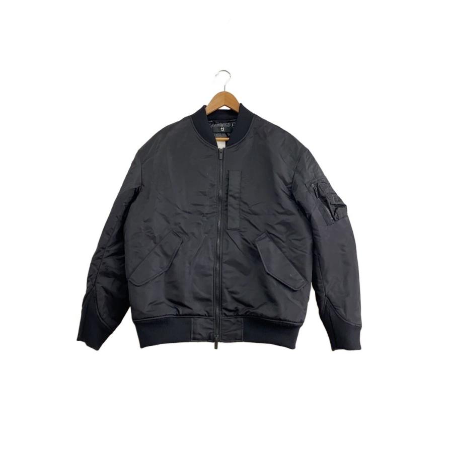 UNIQLO+J◇フライトジャケット/L/ナイロン/BLK/無地/311-485339