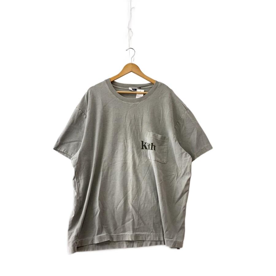 新品未使用)XXL KITH SS Tシャツ KITH◇Tシャツ/XXL/コットン/グレー/無地/25-071-060-0008-3-0