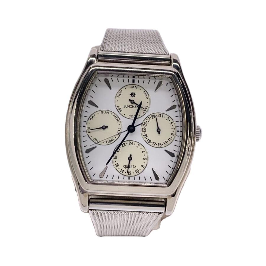 【値下げ】JUNGHANS 手巻き時計 シルバー文字盤 JUNGHANS◇クォーツ腕時計/--/ステンレス/SLV/SLV/SS/JY-701M
