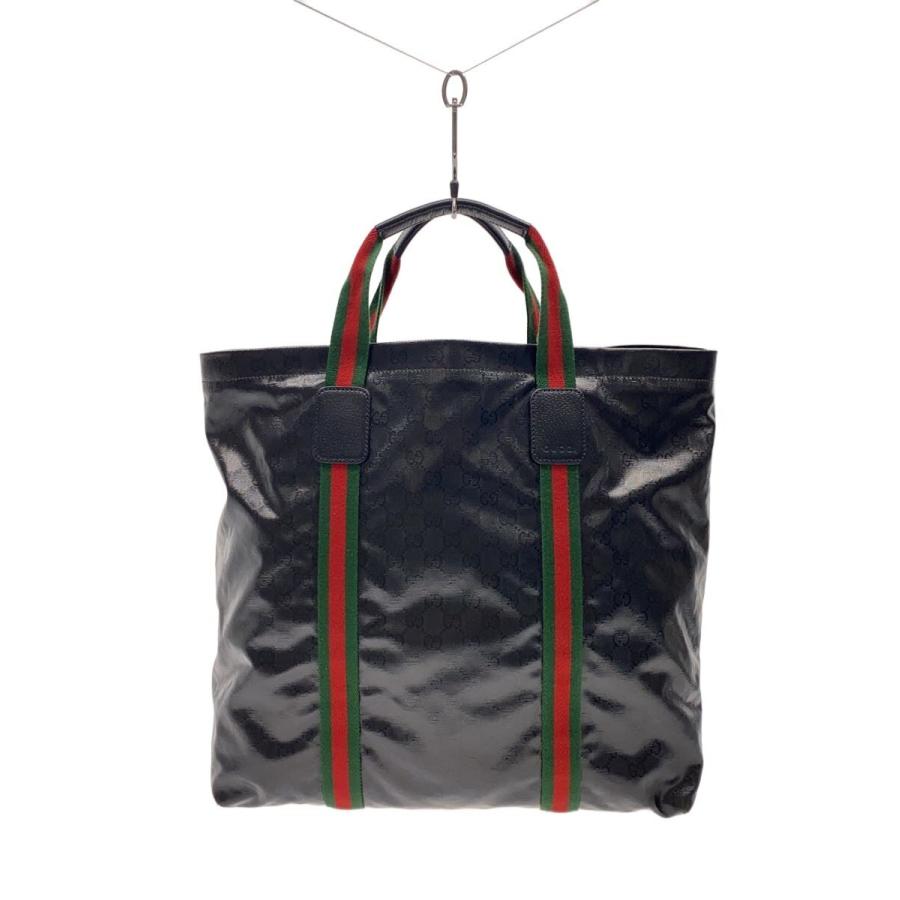 GUCCI◇トートバッグ/PVC/BLK/総柄/763287 : セカンドストリートYahoo