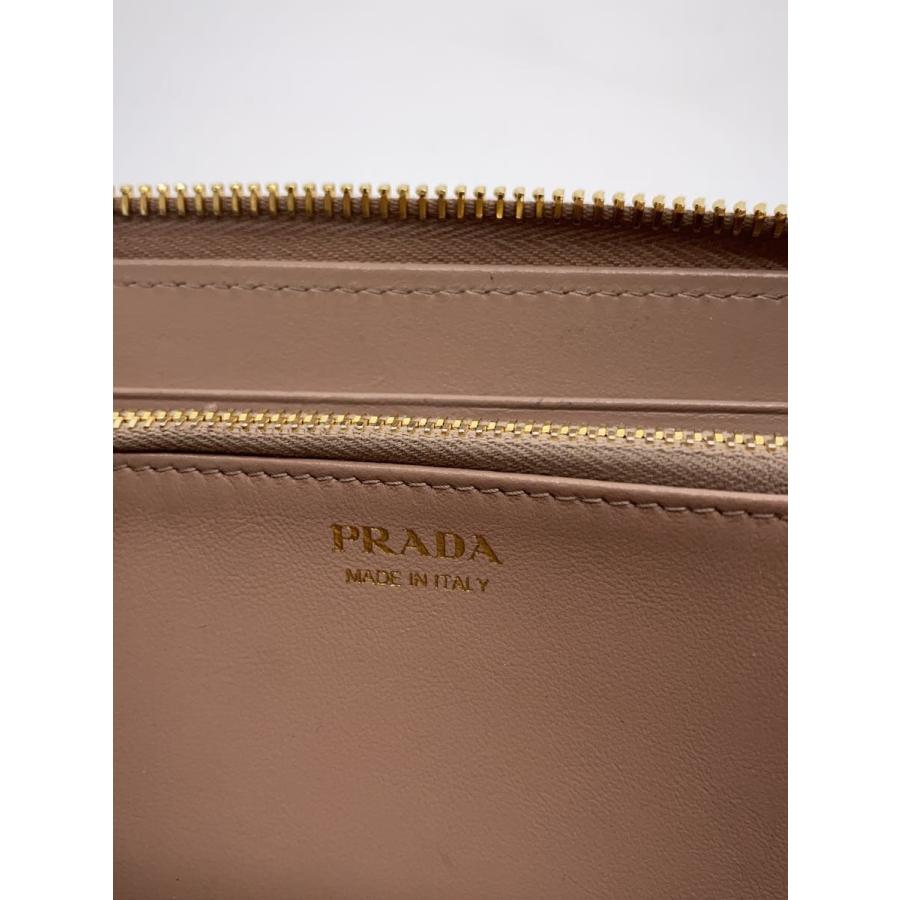 PRADA◇長財布/レザー/BEG/レディース/ジップ破損 : セカンド PRADA◇長財布/レザー/BEG/レディース/ジップ破損 : セカンド