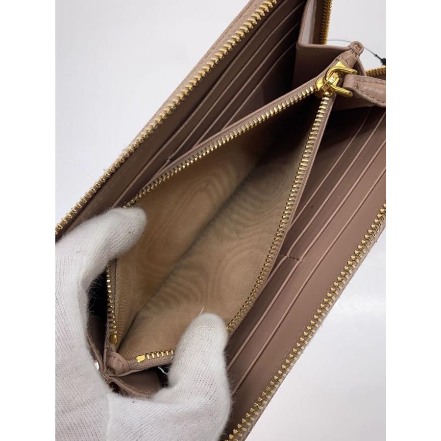 PRADA◇長財布/レザー/BEG/レディース/ジップ破損 : セカンド PRADA◇長財布/レザー/BEG/レディース/ジップ破損 : セカンド