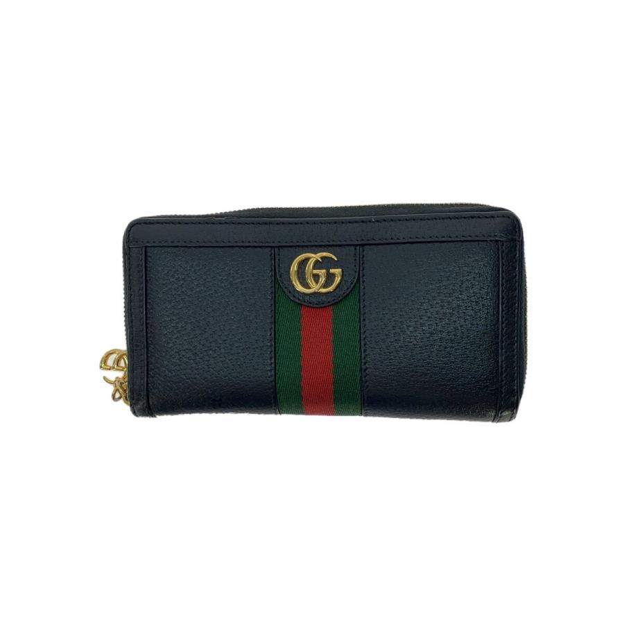 GUCCI◇長財布/レザー/BLK/メンズ/523154 2184 : セカンドストリート
