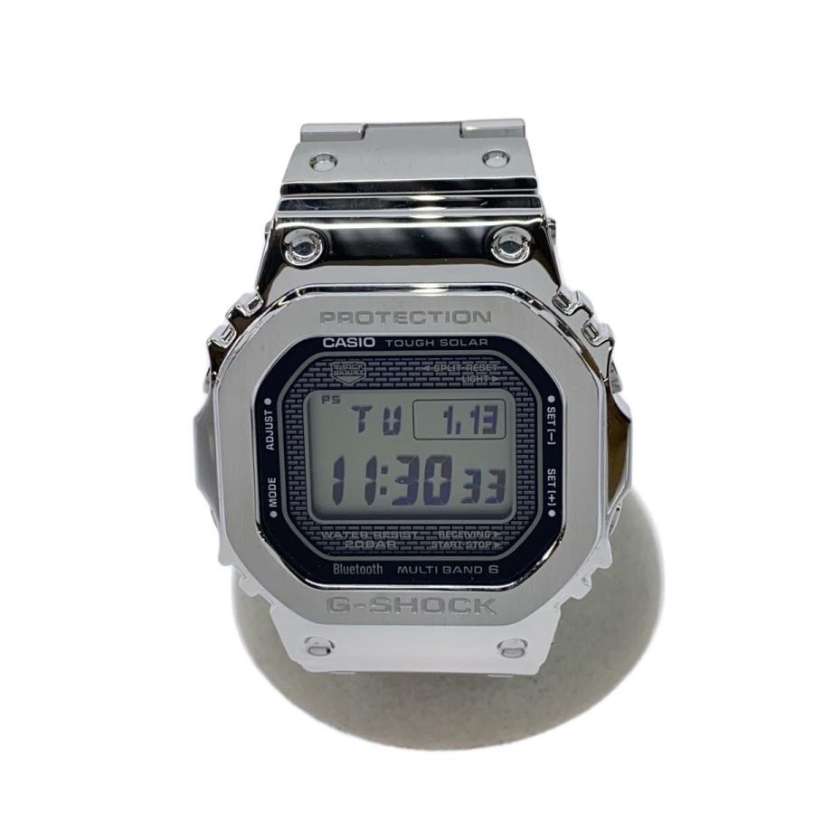 CASIO◇ソーラー腕時計/デジタル/ステンレス/BLK/SLV/GMW-B5000