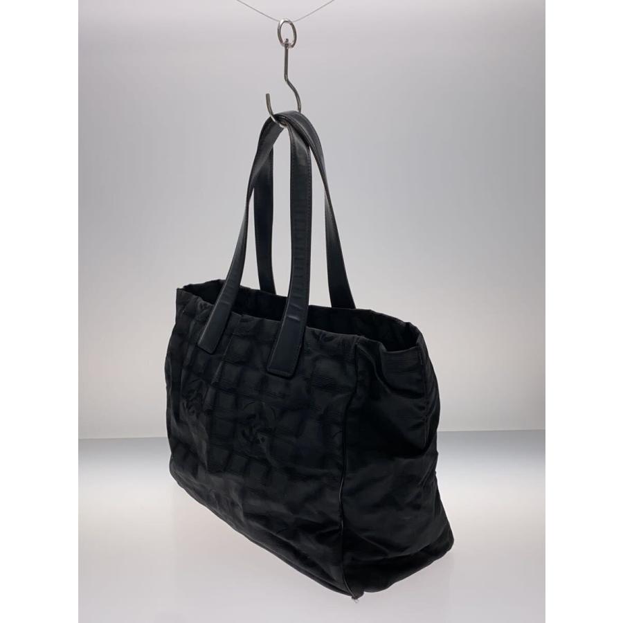 CHANEL 黒 ナイロン トートバッグ CHANEL◇トートバッグ/ナイロン/BLK/総柄 : セカンドストリートYahoo