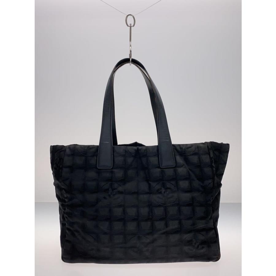 CHANEL 黒 ナイロン トートバッグ CHANEL◇トートバッグ/ナイロン/BLK/総柄 : セカンドストリートYahoo