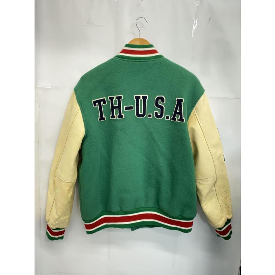 TOMMY HILFIGER◆スタジャン/L/ウール/GRN/無地｜ssol-shopping｜02