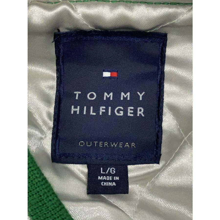 TOMMY HILFIGER◆スタジャン/L/ウール/GRN/無地｜ssol-shopping｜03