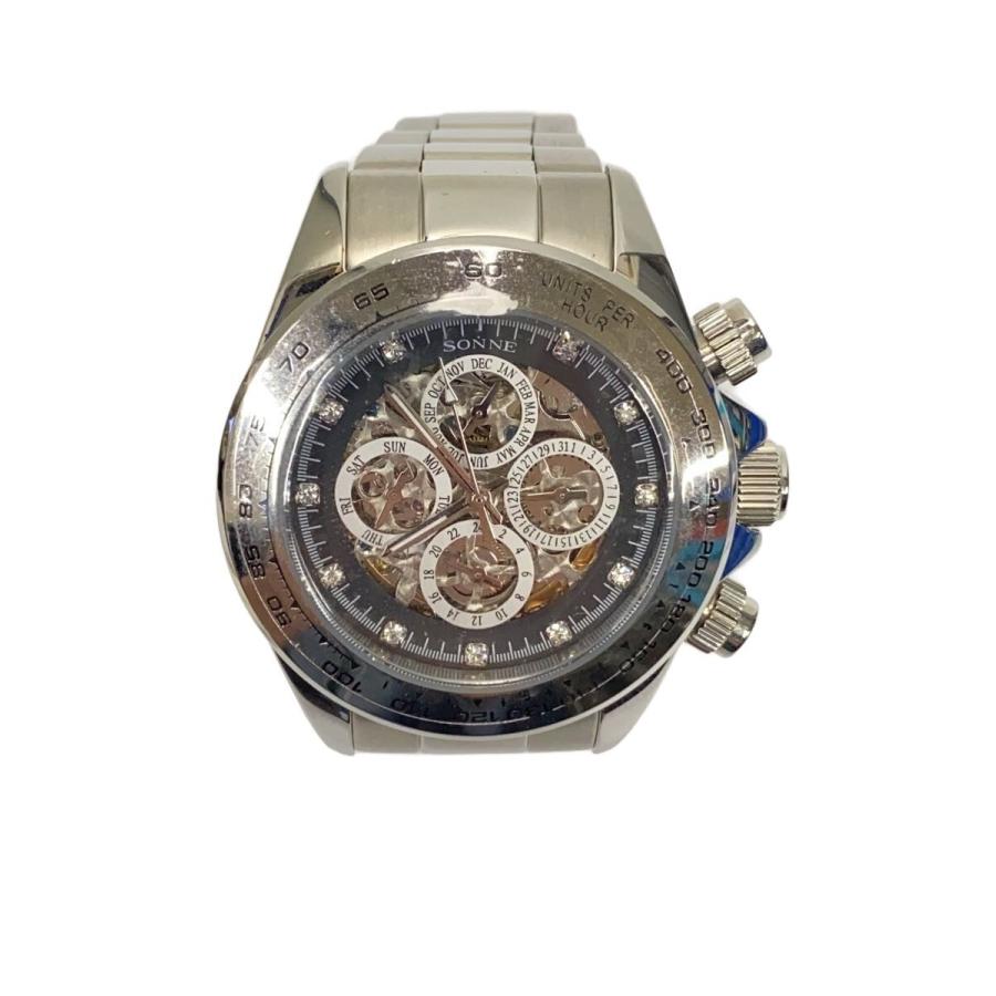 SONNE◇自動巻腕時計/アナログ/ステンレス/SLV/SLV : セカンド