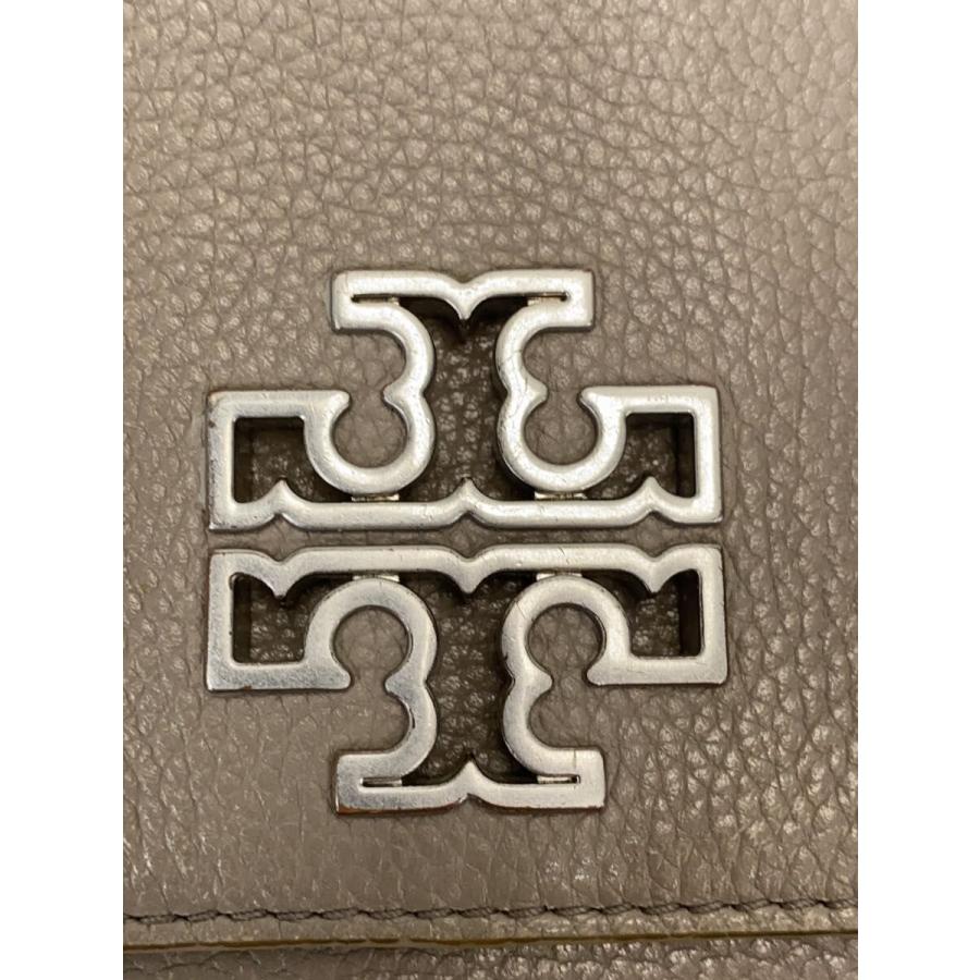 TORY BURCH◇ショルダーバッグ/ショルダーウォレット/GRY/無地