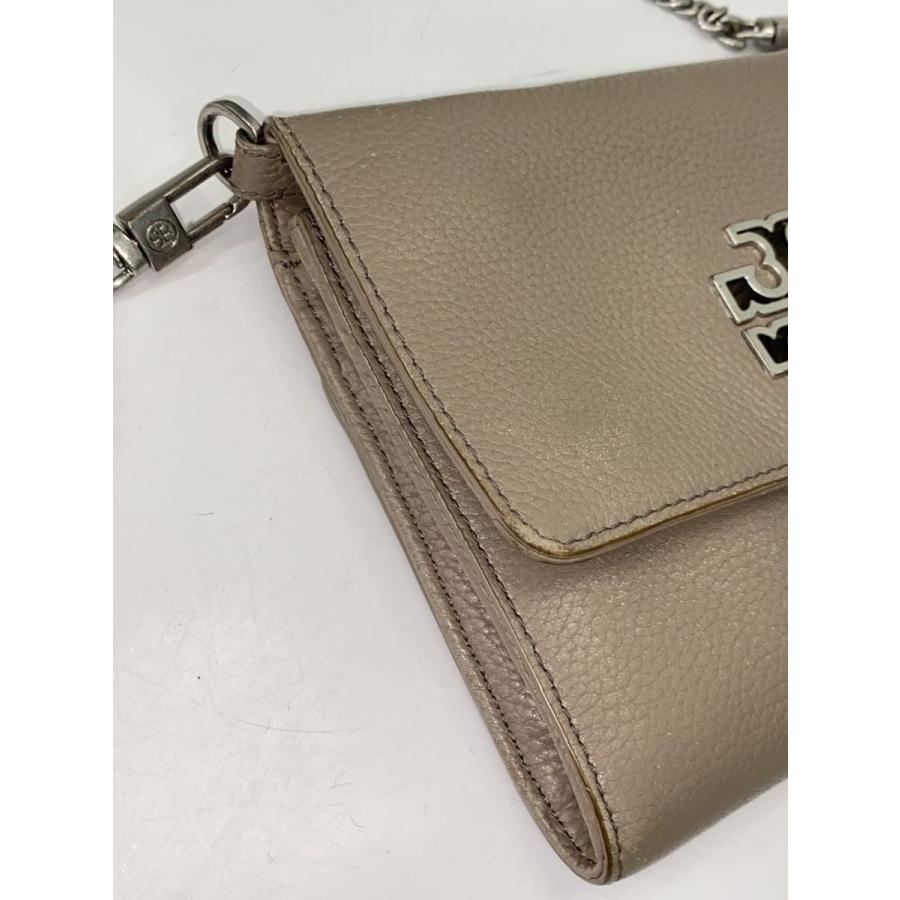 【未使用】TORY BURCH ハーパー　ショルダーウォレット TORY BURCH◇ショルダーバッグ/ショルダーウォレット/GRY/無地
