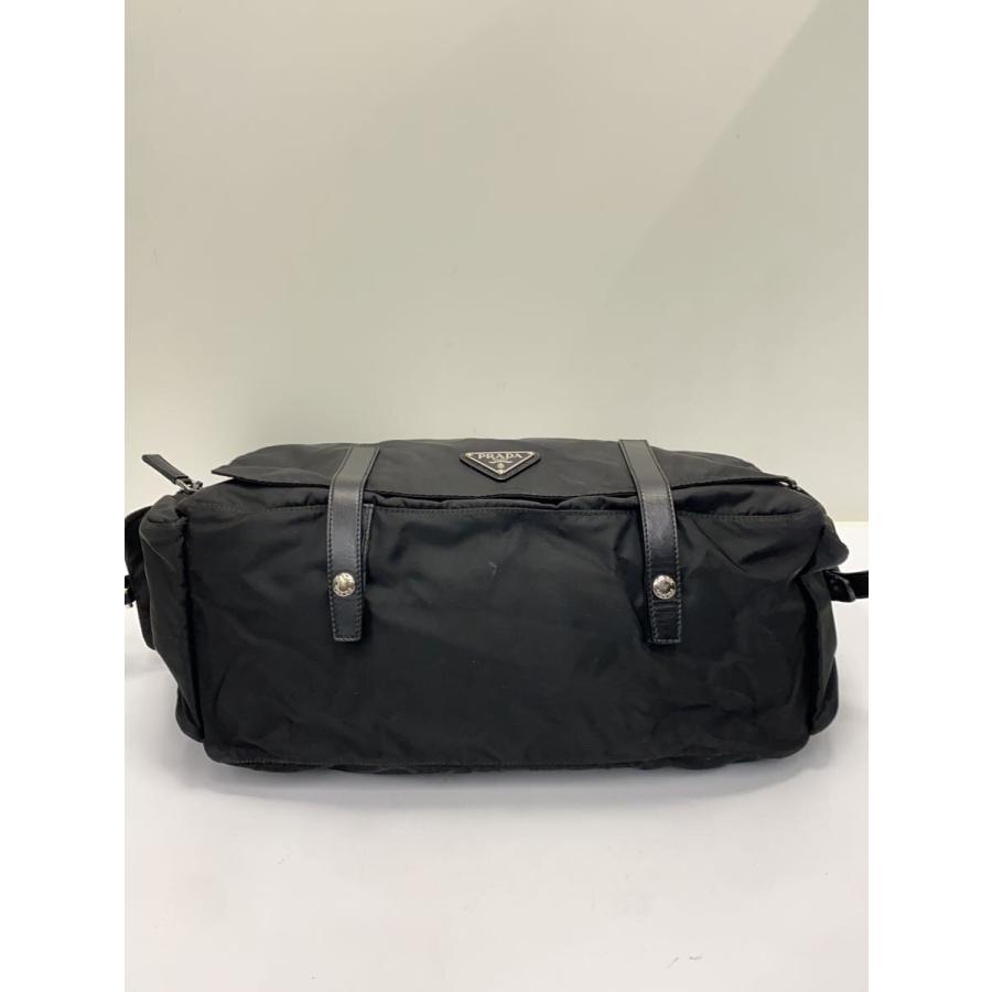 PRADA◆ショルダーバッグ/ナイロン/BLK/無地_3