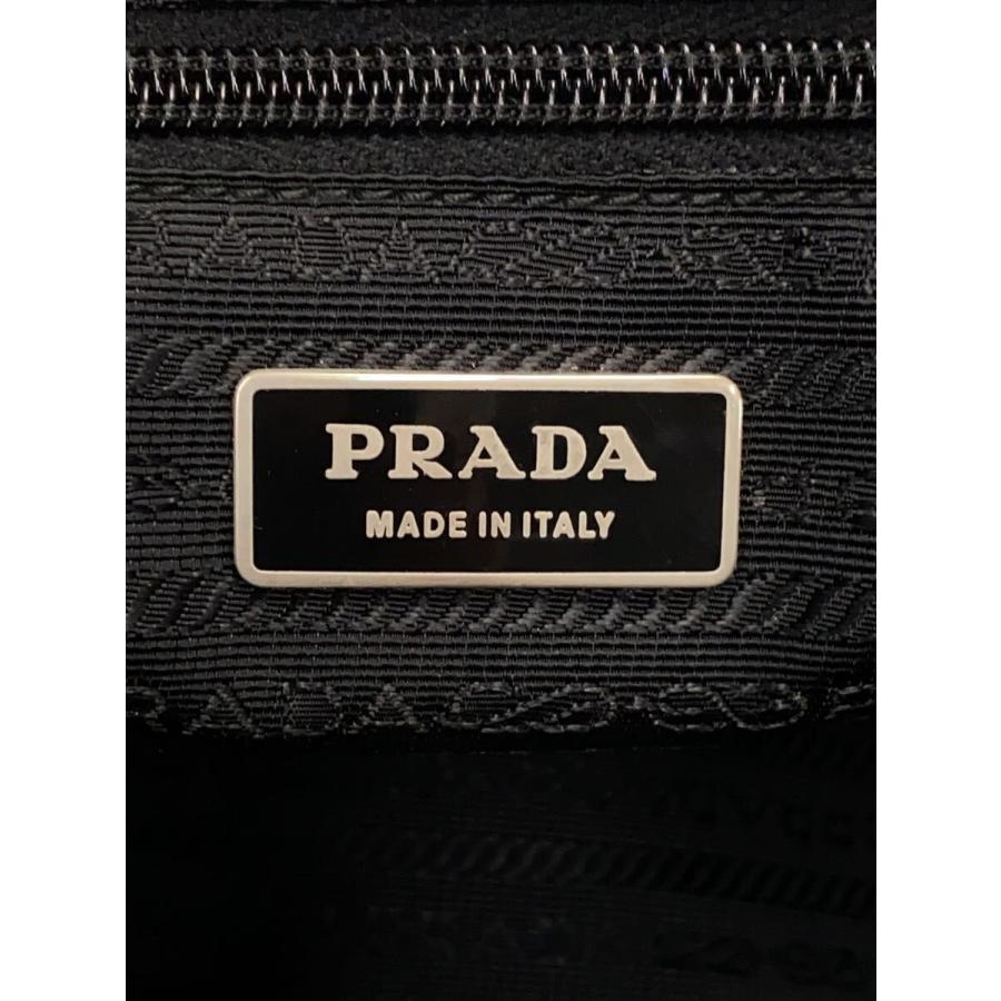 PRADA◆ショルダーバッグ/ナイロン/BLK/無地_4