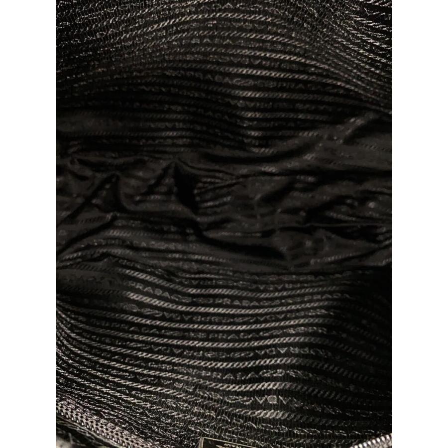 PRADA◆ショルダーバッグ/ナイロン/BLK/無地_5