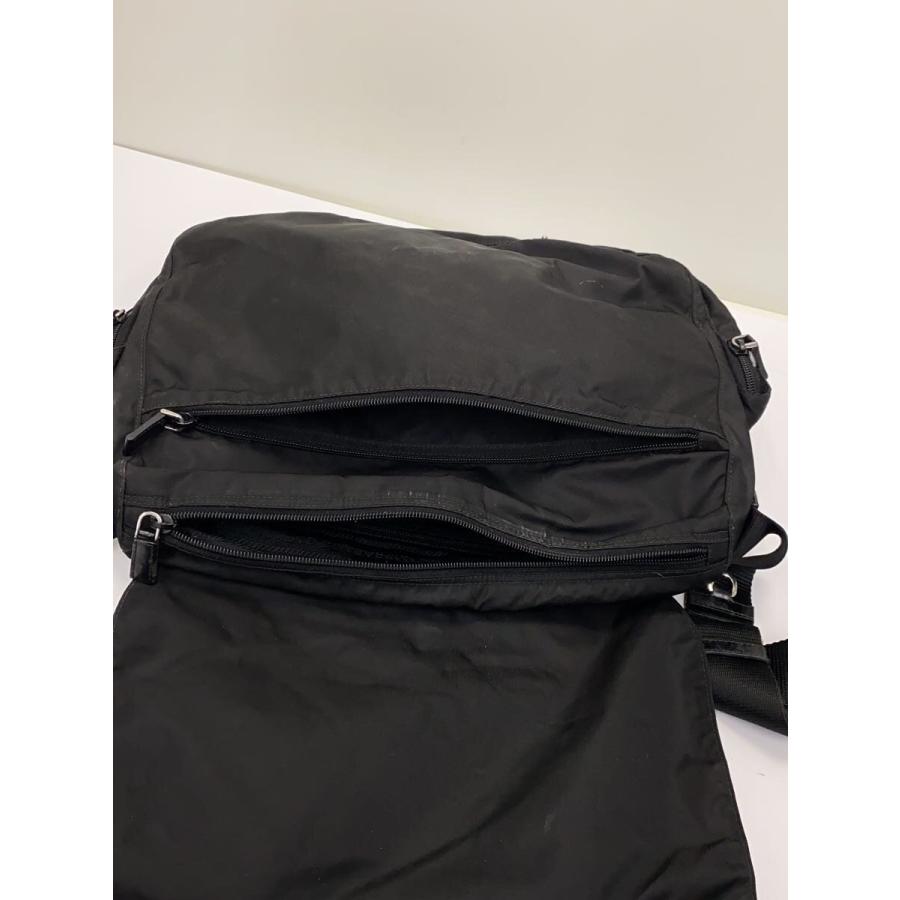 PRADA◆ショルダーバッグ/ナイロン/BLK/無地_6