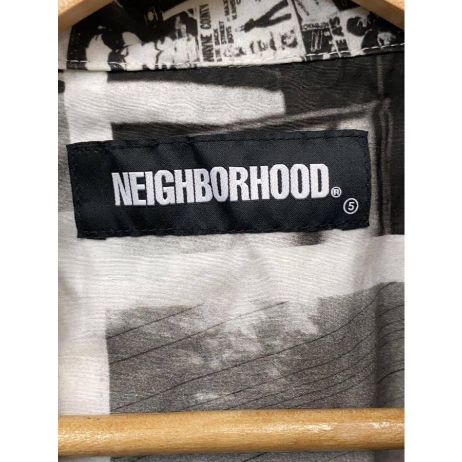 NEIGHBORHOOD◇半袖シャツ/XL/コットン/BLK/総柄/221TSNON-SHM01/22SS