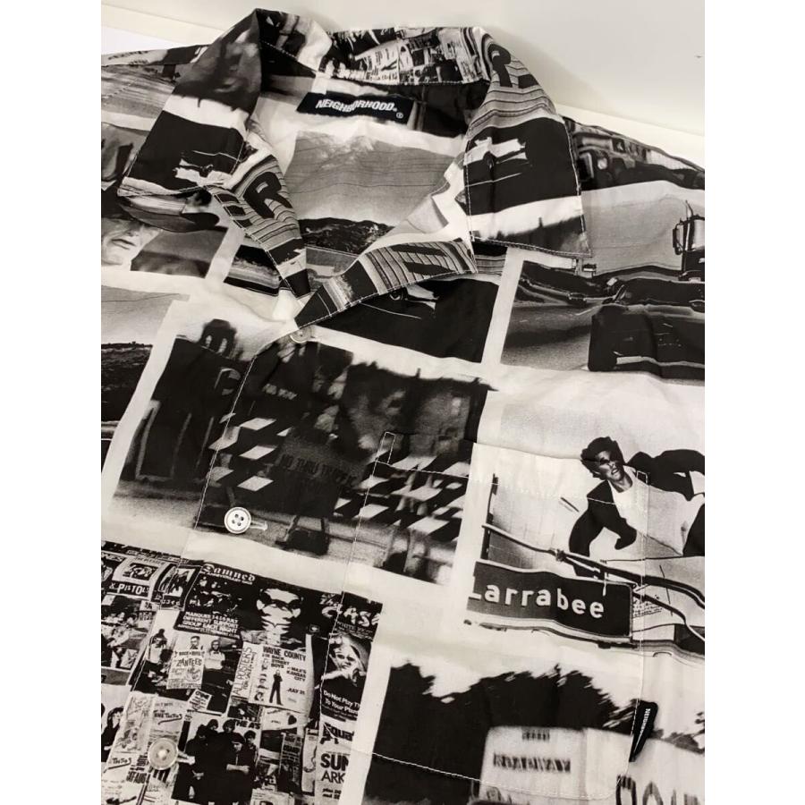 NEIGHBORHOOD 総柄 半袖シャツ L NEIGHBORHOOD◇半袖シャツ/XL/コットン/BLK/総柄/221TSNON-SHM01/22SS