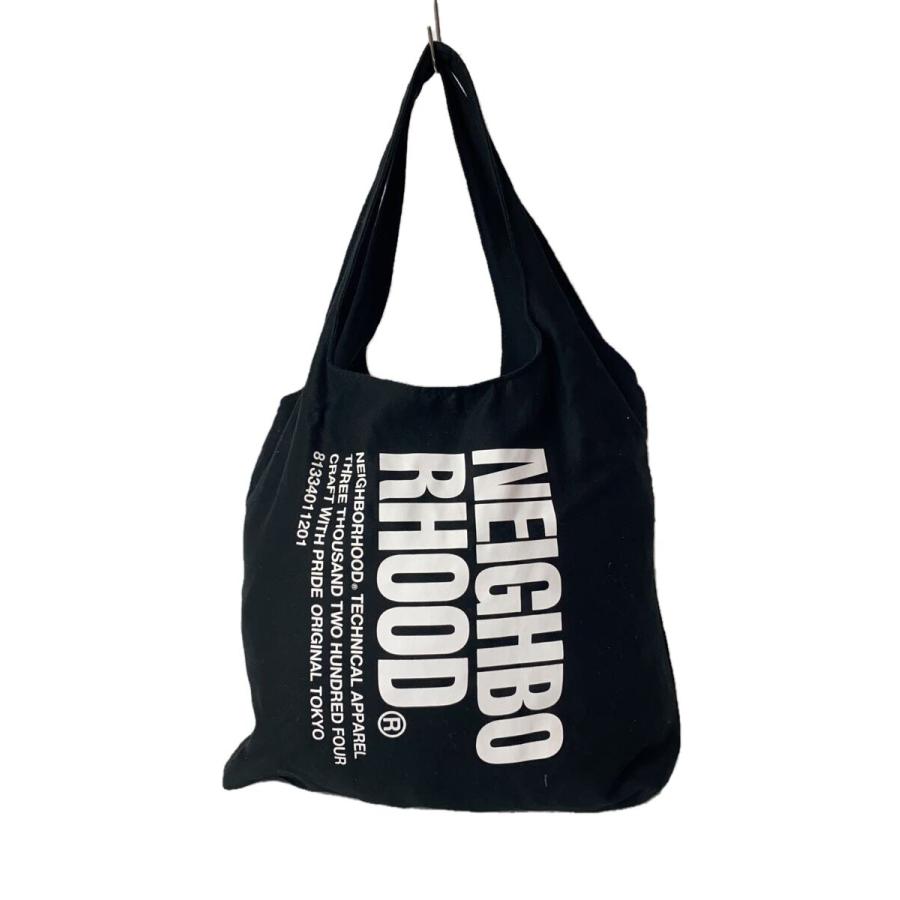 NEIGHBORHOOD◇トートバッグ/コットン/BLK/231MYNH-CG01 : セカンド