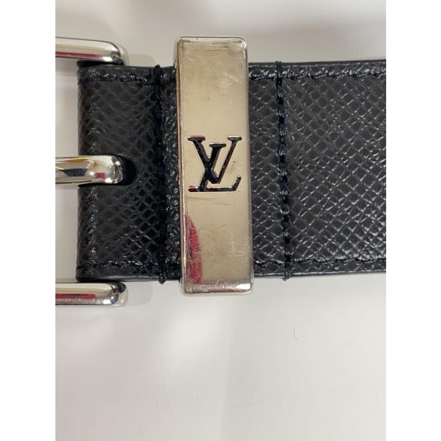 LOUIS VUITTON◇サンチュール・ポンヌフ35MM_タイガ_BLK/牛革/BLK