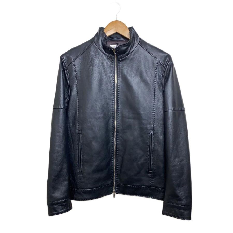 MEN'S BIGI◇スタンドカラー/シングルライダース/レザージャケット/2