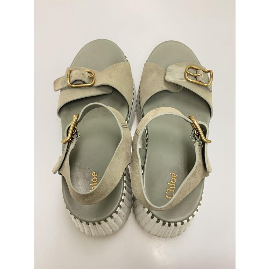Chloe◇NAMA/ウェッジサンダル/37/KHK/スウェード : セカンド