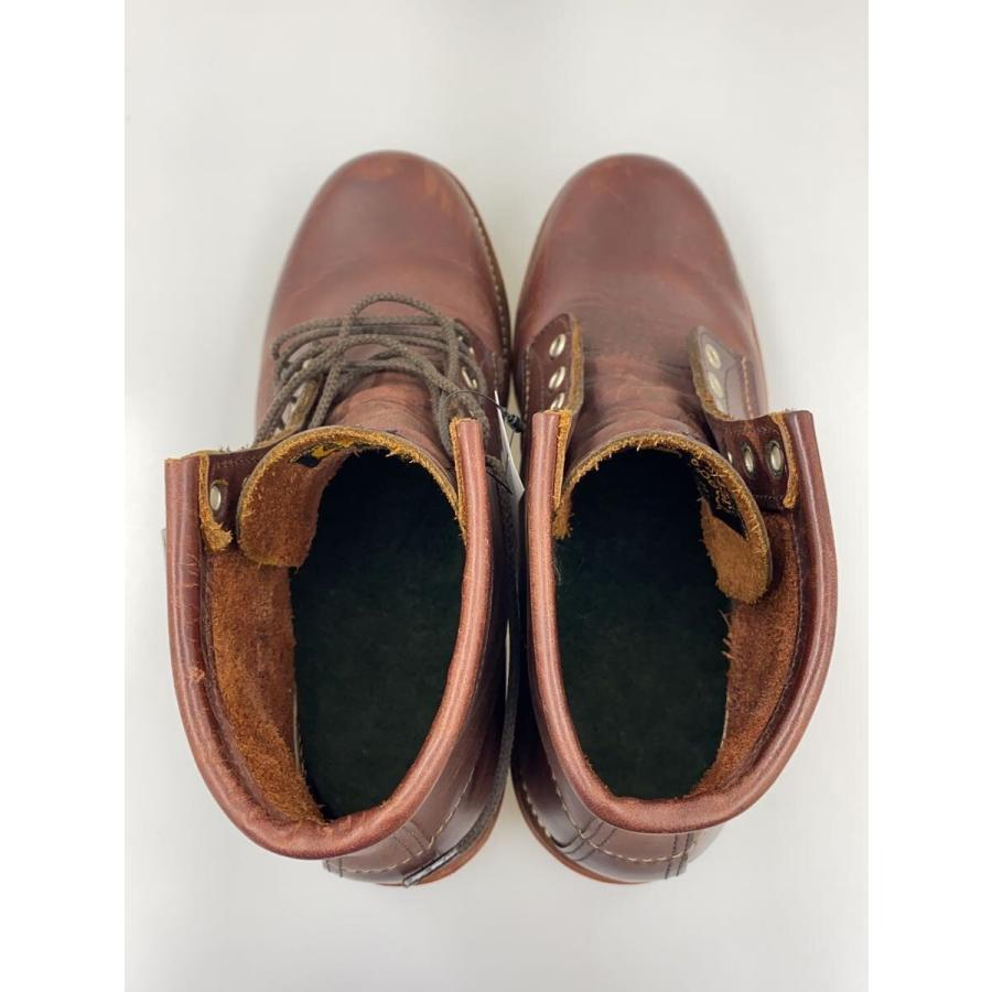 CHIPPEWA◇6inch SPORT BOOTS/レースアップブーツ/US7.5/BRW/レザー