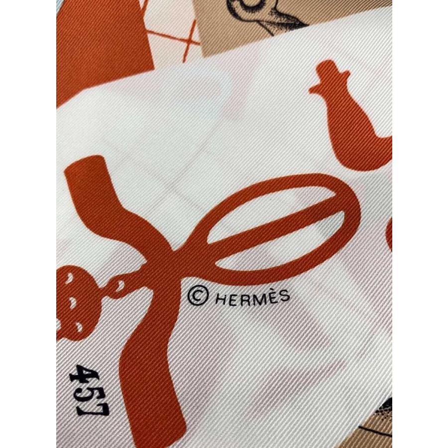 HERMES◇カレ70/レ プティ パピエ/LES PETITS PAPIER/スカーフ/シルク