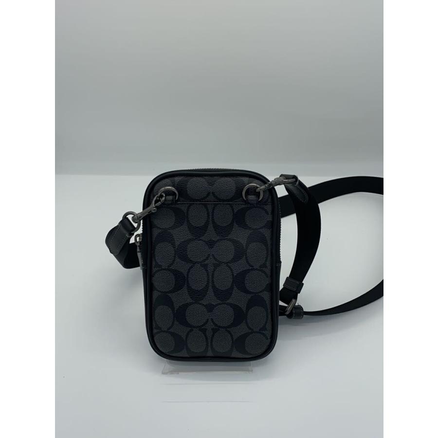 COACH◆シグネチャー/ショルダーバッグ/レザー/BLK/総柄/CO912//_2