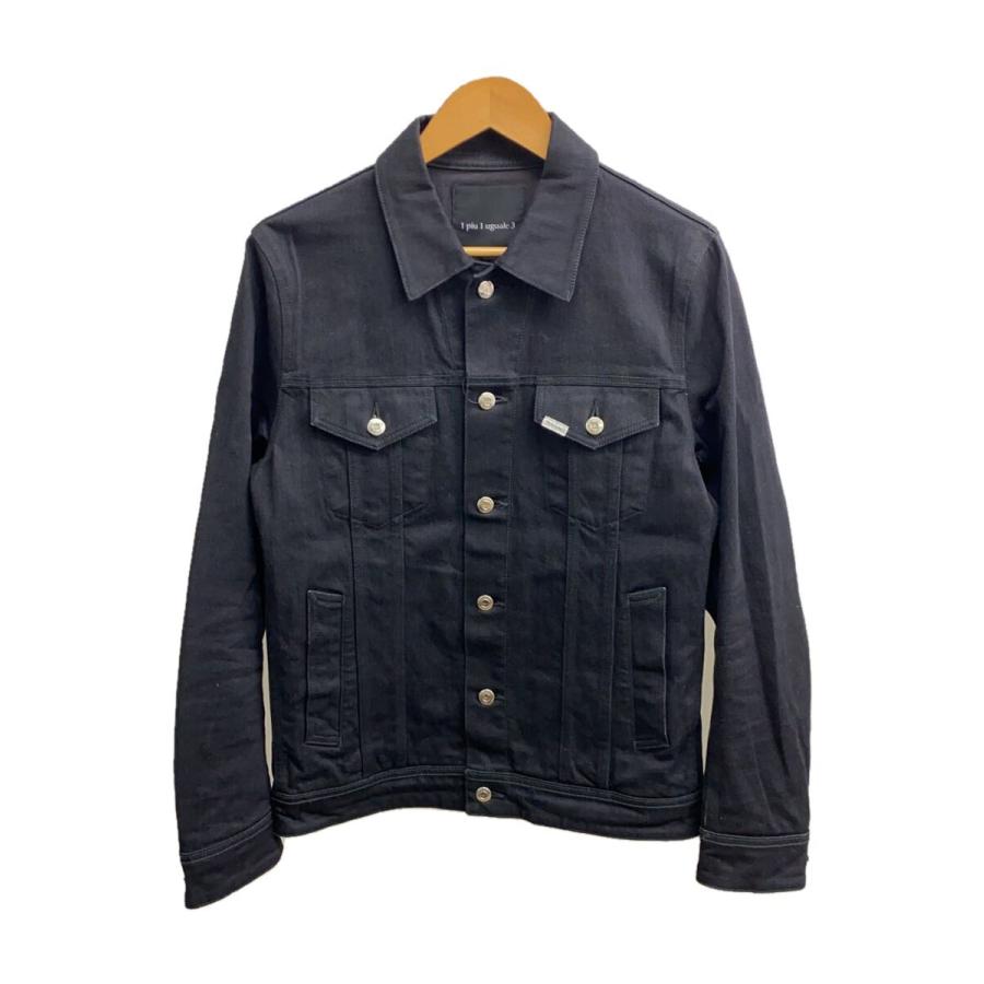 1piu1uguale3◇3rd jacket”progressive denim/Gジャン/V/コットン/BLK