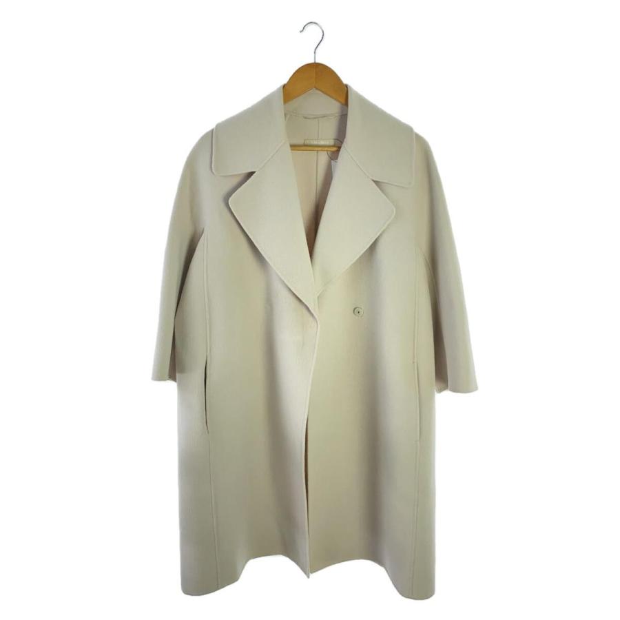 S Max Mara◇コート/34/ウール/PNK/無地/908604896 05/袖付近 小シミ有 