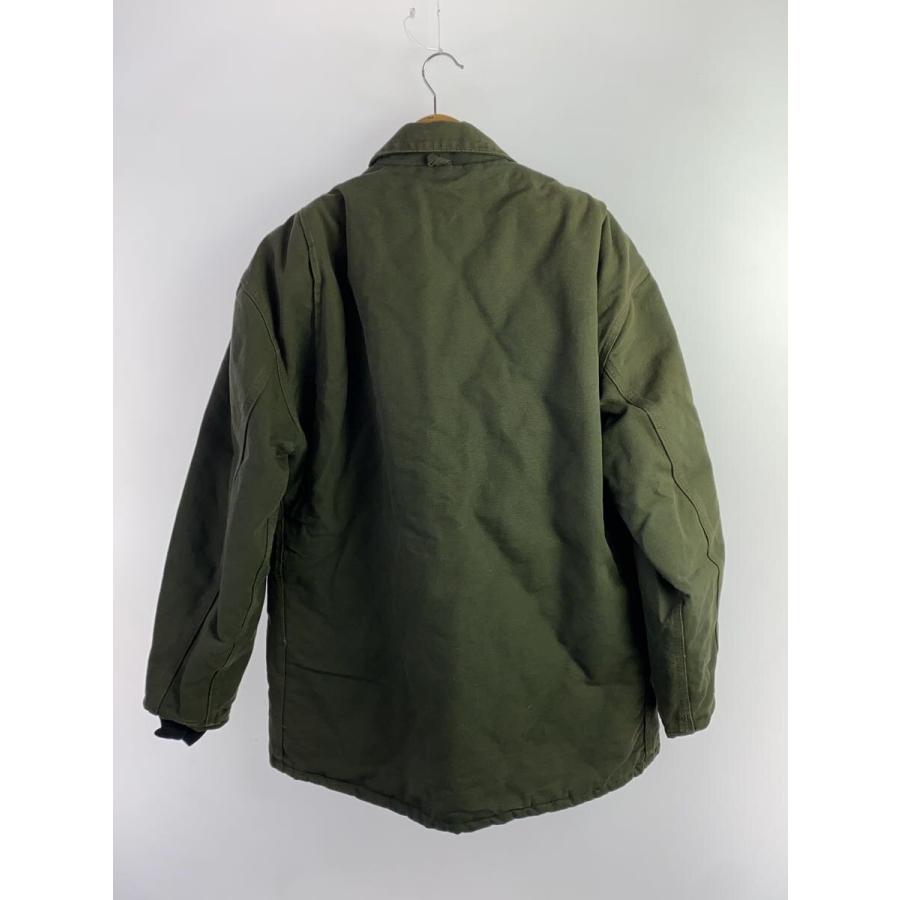 Carhartt◇ジャケット/L/コットン/KHK/80-90s/USA製/首元割け Carhartt◇ジャケット/L/コットン/KHK/80-90s/USA製/首元割け
