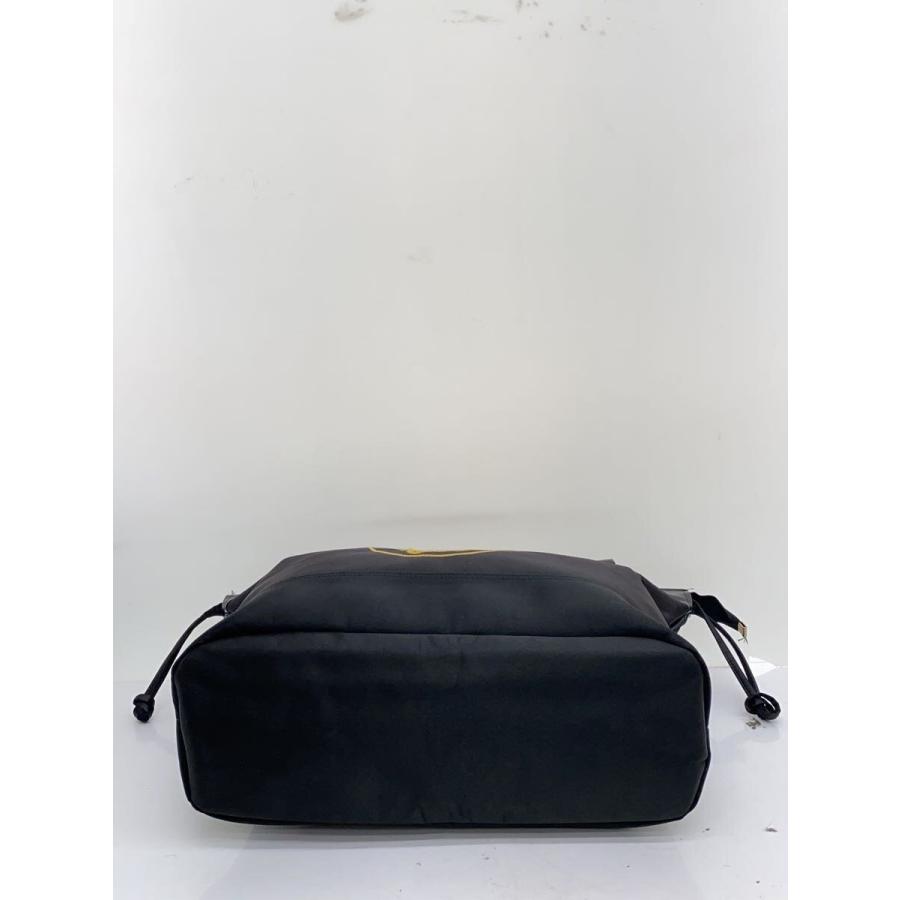 美品　GIANNI VERSACE　ヴェルサーチ　トートバッグ　肩掛け　ナイロン GIANNI VERSACE◇トートバッグ/ナイロン/BLK/無地 : セカンド