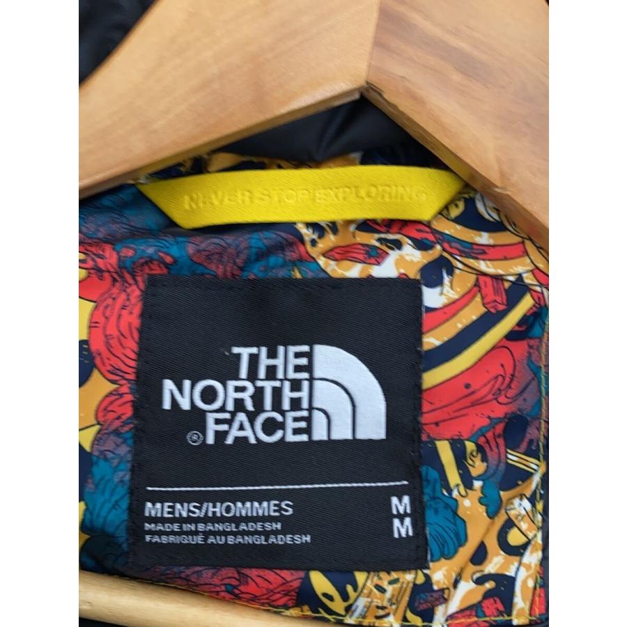 THE NORTH FACE◇ダウンジャケット/M/ナイロン/YLW/総柄/721221/ヌプシ