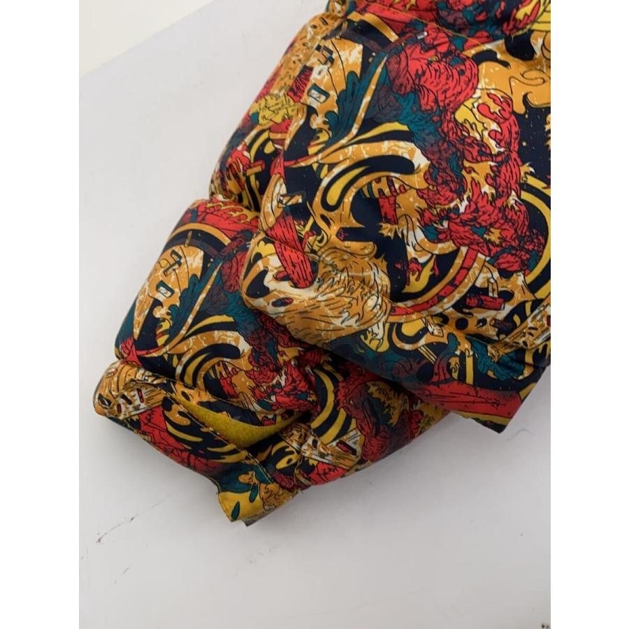 THE NORTH FACE◇ダウンジャケット/M/ナイロン/YLW/総柄/721221/ヌプシ