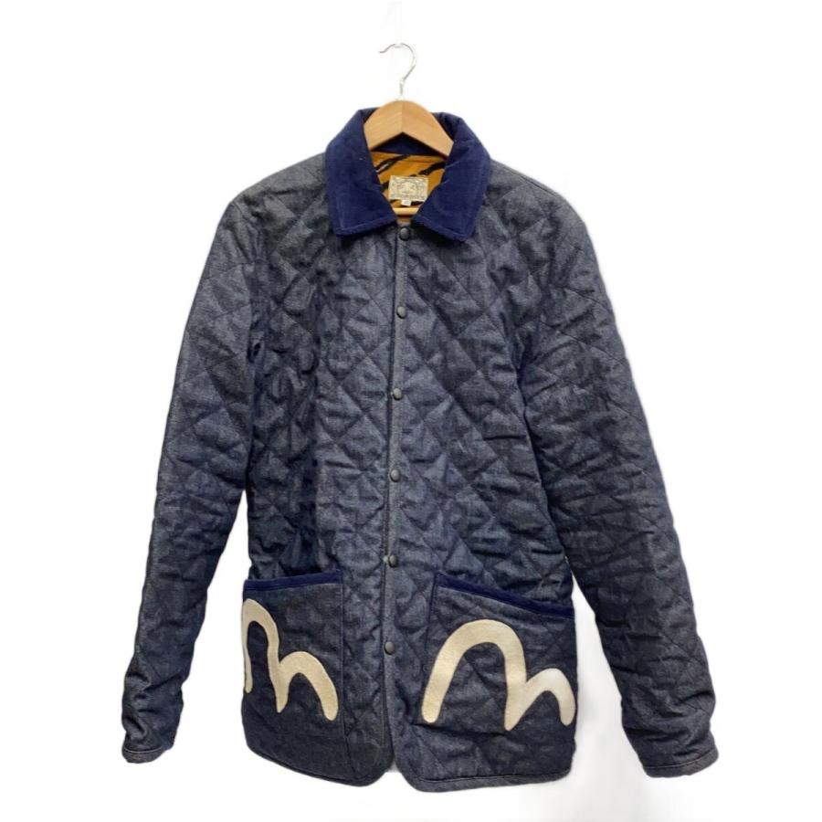 エヴィス EVISU バックカモメ キルティング ジャケット アウター 38