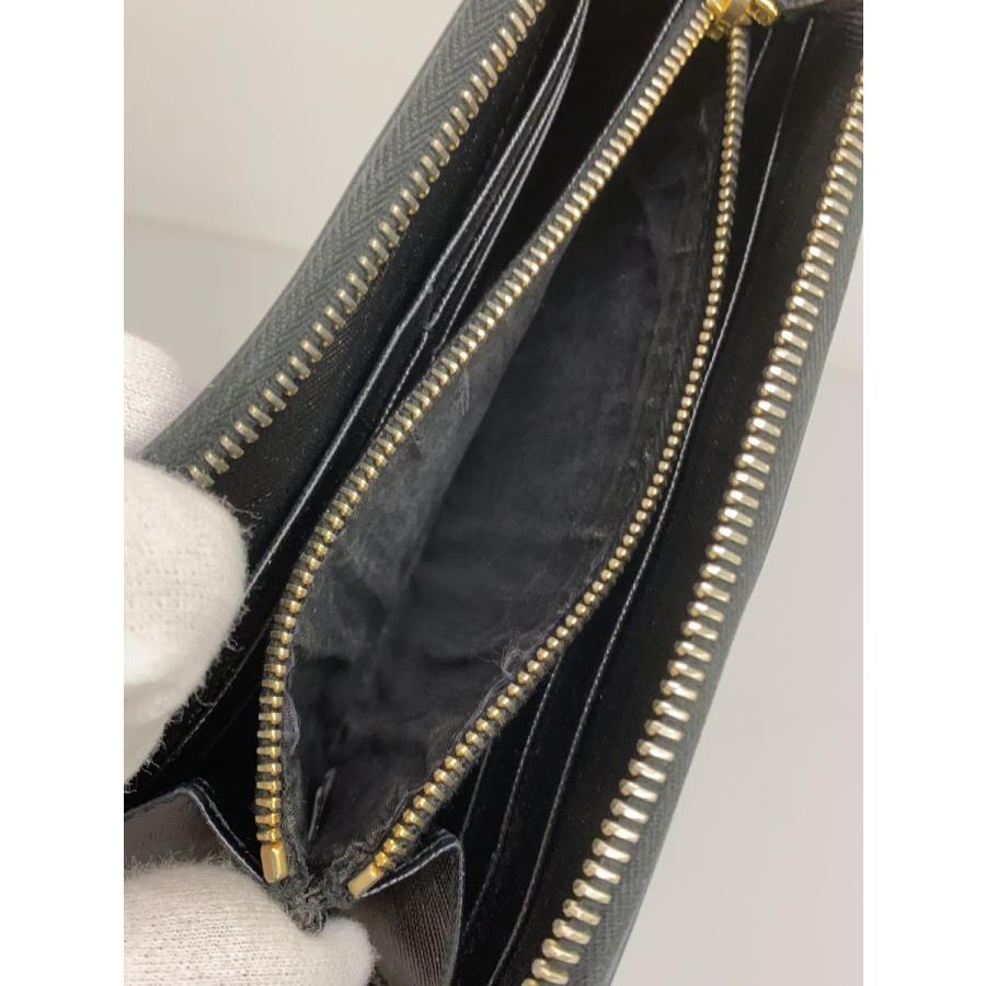 PRADA◆長財布/レザー/BLK/無地/メンズ｜ssol-shopping｜05