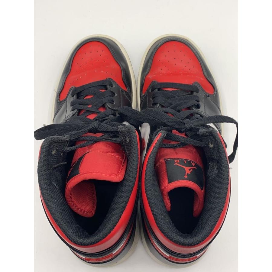 NIKE◇AIR JORDAN 1 MID_エアジョーダン ミッド/26cm/RED : セカンド 