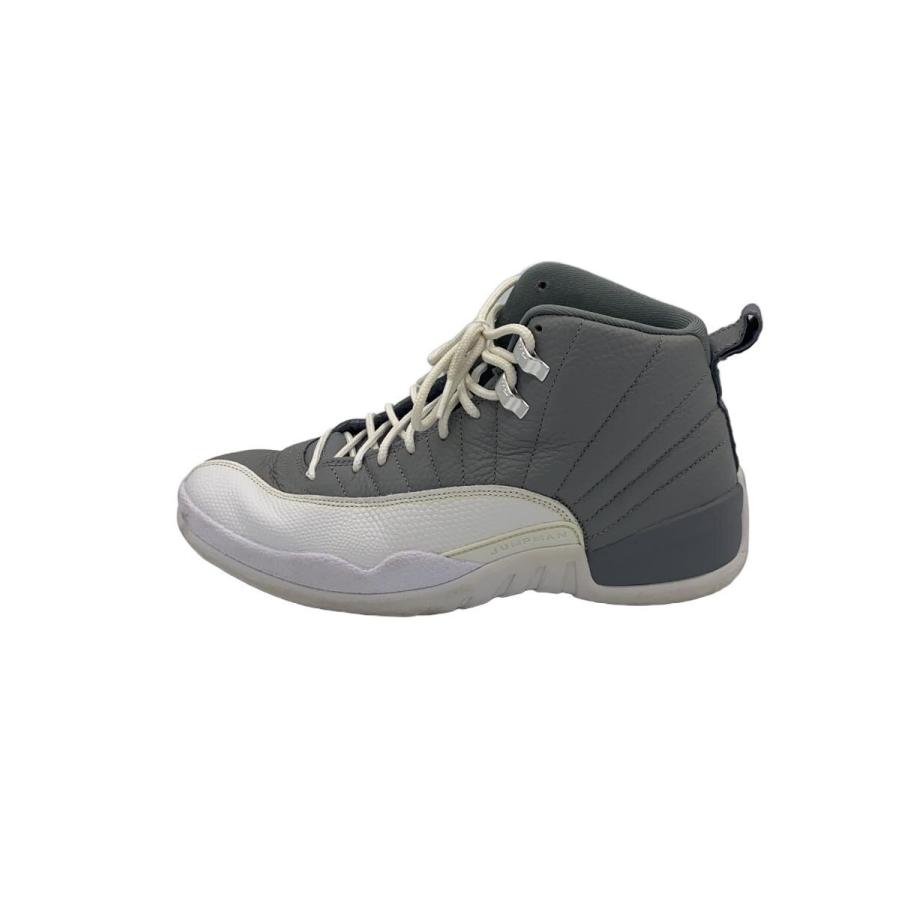NIKE◇AIR JORDAN 12_エア ジョーダン 12/27.5cm/GRY : セカンド 
