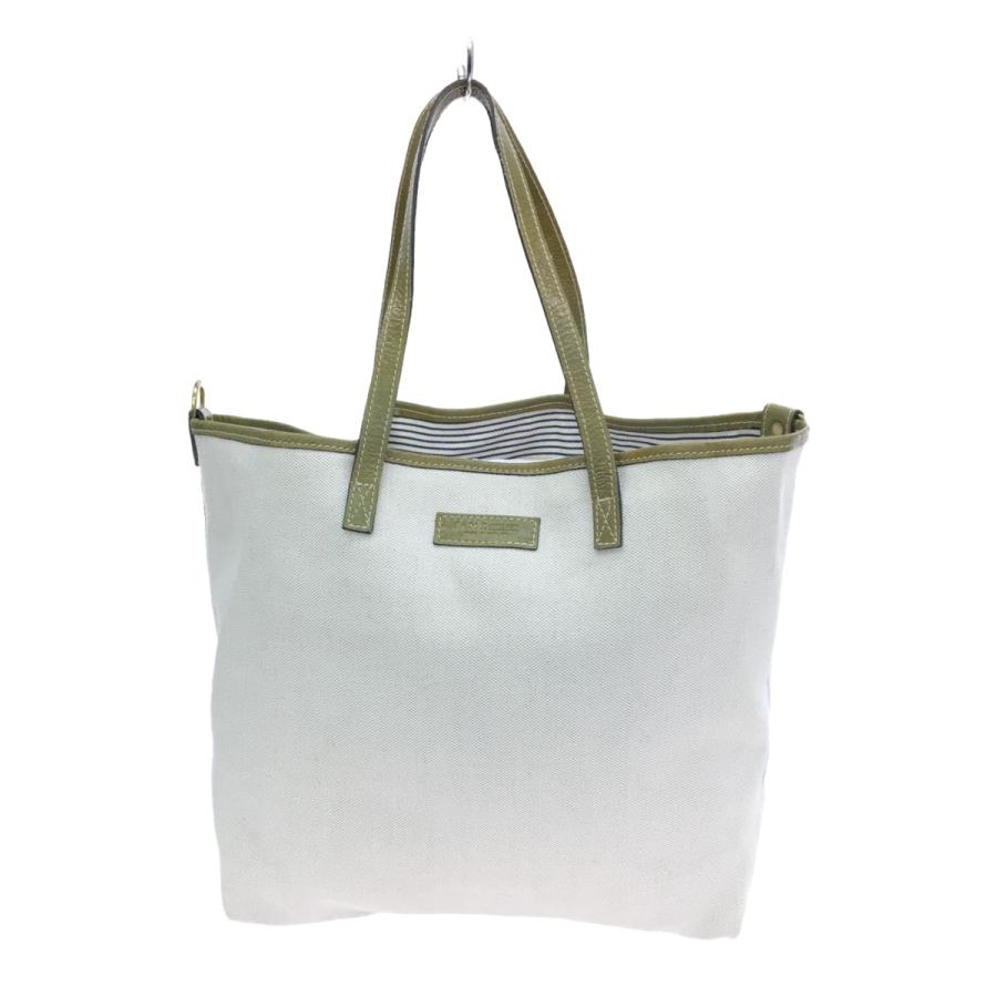 J&M DAVIDSON◇トートバッグ/キャンバス/KHK/無地 :2321354100214