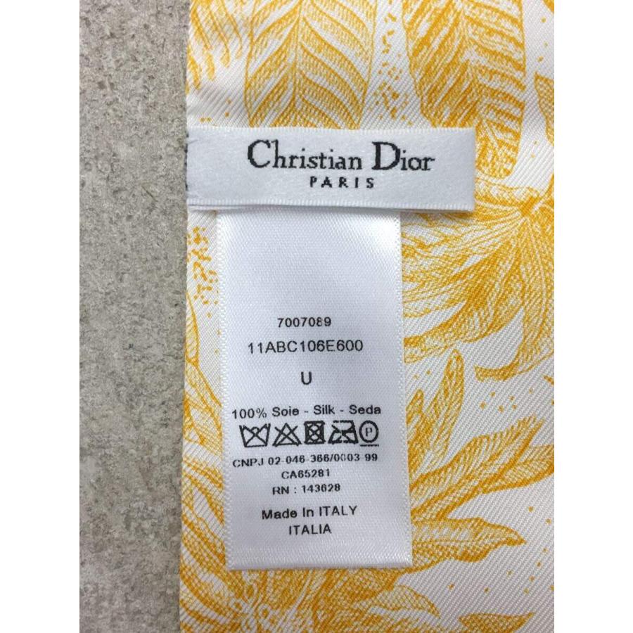 ショッピング日本 Christian Dior◆ミッツア/スカーフ/シルク/YLW/レディース/11ABC106E600