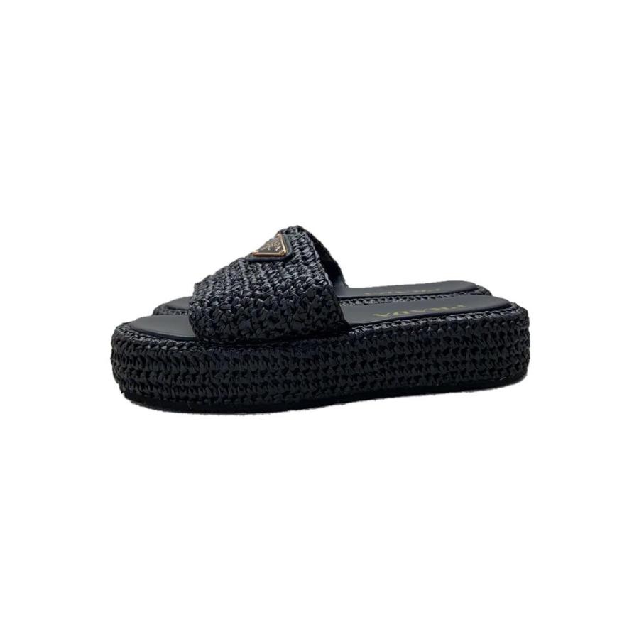 PRADA クロシェ　フラットフォームサンダル 中古・古着通販】PRADA (プラダ) クロシェ フラットフォーム